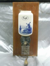 RARE MOULIN A CAFE MURAL MANUEL COFFEE GRINDER GOLDENBERG LAC BATEAU PHARE VENT