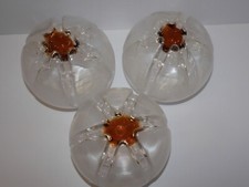 - 3 GLOBES de LUSTRE VINTAGE