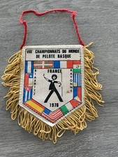 Fanion VIII CHAMPIONNATS DU MONDE DE PELOTE BASQUE 1978