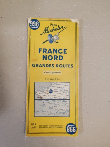 Carte pneu michelin 998 france - carte,