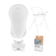Ensemble baignoire bébé certifié TÜV-Hylat Baby-baignoire siège support vidange