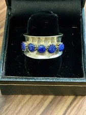 SAPHIR ANCIENNE LARGE BAGUE