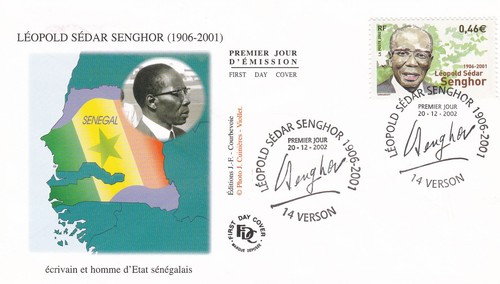 France 2002 fdc leopold sedar - fdc,