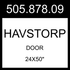 IKEA HAVSTORP Door Light Gray