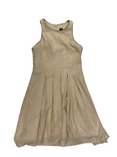 Robe col rond en dentelle