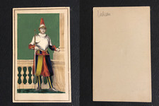 Garde suisse du Vatican, circa 1860, aquarellée CDV vintage albumen - tinted. 