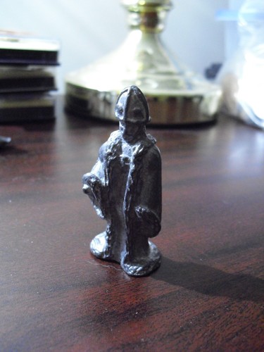 Unique small pewter man - pewter, in