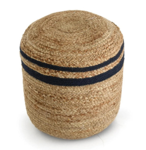 Coussins ronds beige noir - et,