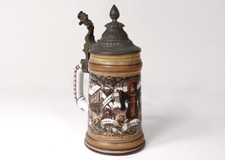 Chope réserviste porcelaine allemande Munich Pauson lithophanie Bavière XXè