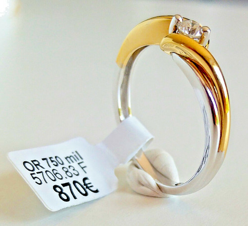 Bague bicolore carats - bicolore, 18