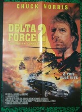 DELTA FORCE 2 CHUCK NORRIS COLOMBIAN CONNECTION AFFICHE CINEMA 40X53,5  pliée 