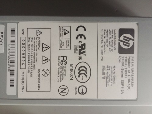 406442 001 339596 501 - hp, 406442-001