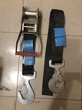 Sangle Chantier à cliquet à crochet 2000kg remorque moto voiture course rallye