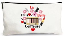 trousse beige la plus belle coiffeuse maquillage cadeau fait main merci