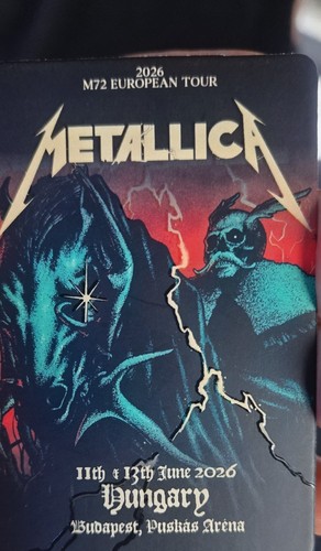 Metallica fancards budapest - metallica,