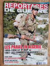 REPORTAGES DE GUERRE 22  LES PARAS EN ALGERIE 55-58 le 1er rcp  BEL ETAT