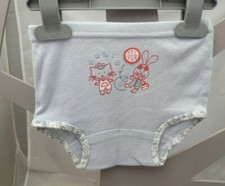  P'tit Béguin culotte coton bleu motif lapin chat fille 18 mois 