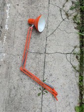 Lampe architecte vintage Ledu type 221 – Made in Sweden – Orange 1970’s