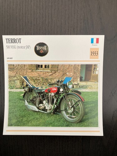Carte fiche moto - moto, collection