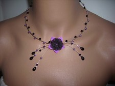 Collier original Noir Mauve