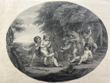 Bacco Et Amorins, Figures