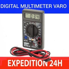 Multimètre numérique voltmètre ampèremètre ohmmètre  testeur électrique digital.