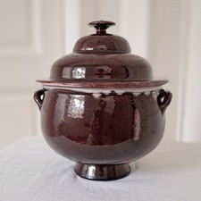 Soupière cul noir ancienne blanche pot bol blanc ancien tasse creil montereau