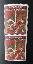 Côte d'Ivoire 1977 Mi. C532 Fleur flower 60 F arachnis flos-aeris orchidée paire