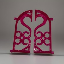 Château Playmobil Palais de Princesse 70448 1 Détail : 1 Paire Barreaux Fenêtre