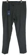 ZAPA Pantalon Homme (EU) 54 Laine Plissé Classique Chino Ajusté Zip Gris