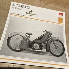 Motosacoche 200 Marchant 1947 carte moto collection Atlas Suisse