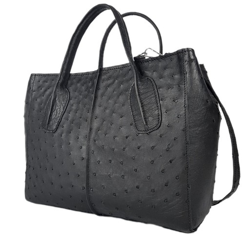 Sac main cuir - à, d'autruche