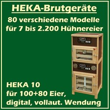 HEKA 10 - Fully-Automatic Egg-Incubator Avec Séparés Eclosoir - pour 100 + 80