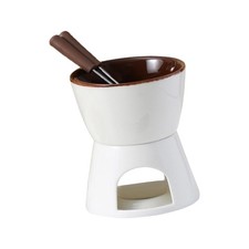 Pot à Fondue au chocolat, ensemble de bols chauds, en céramique, pour