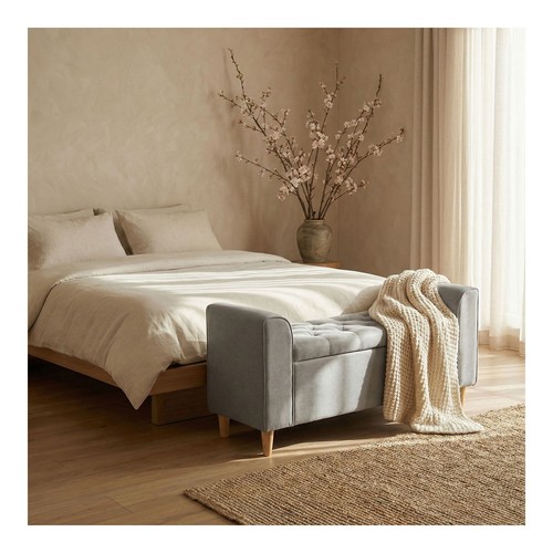 Banquette coffre tissu - en,