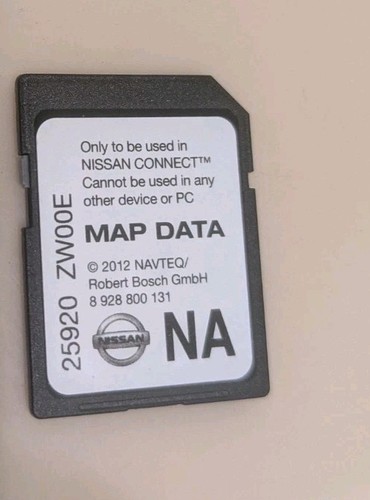 Nissan 25920 zw00e - nissan, map
