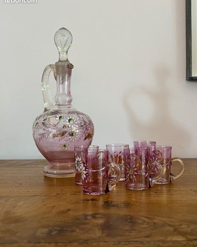 Service liqueur verre