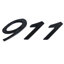 Porsche 911 Rear Black Emblem