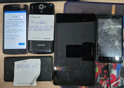 Lot smartphone tablette - hs,