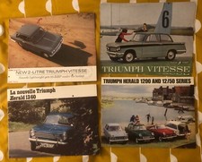 Triumph Documents Vitesse et Herald 