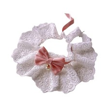Collier bavoir dentelle - collier,