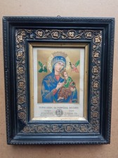 Large cadre laqué noir de