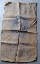 Ancien Sac de Jute Potasse d'Alsace 60 cm. x 1m10