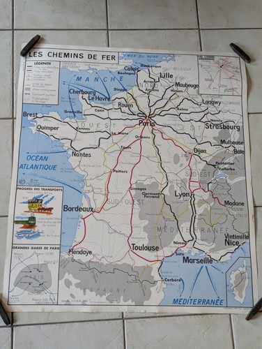 Ancienne carte scolaire mdi - scolaire,