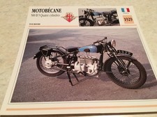 Carte moto Motobécane 500 B5 4 cylindres 1929 collection Atlas France