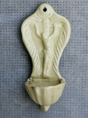 Ancien bénitier céramique