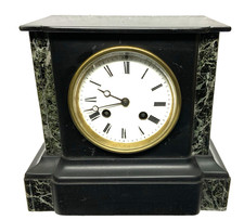 Ancienne PENDULE marbre Napolèon III XIXème fonctionne révisée