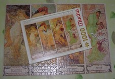 Puzzle 1000 pièces les 4 saisons par MUCHA - complet - très bon état 2