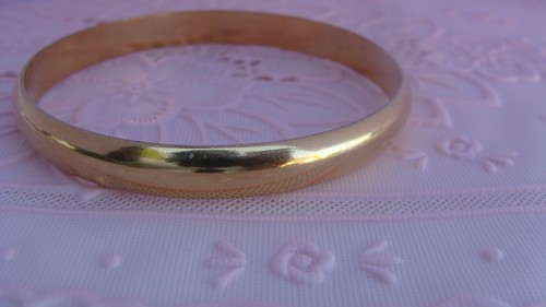 Superbe bracelet jonc plaqué