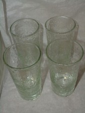 Lot de 4 verres bullés "